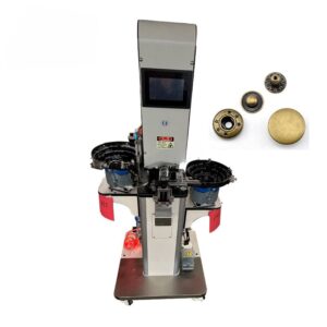 Automatic High Speed Snap Riveting Button Fastener Attaching Plastic Snap Button Machine