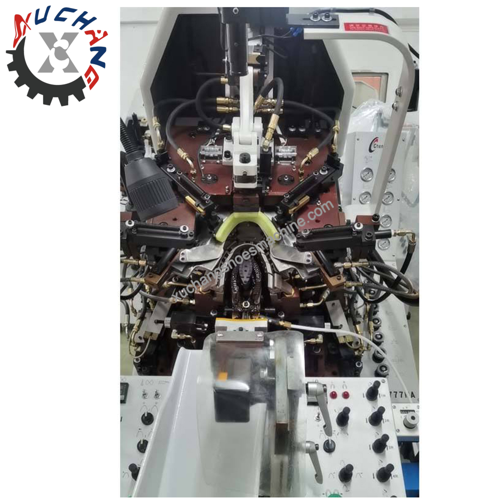 Used/second /rebuild Automatic Gluing Machine Shoe Making Machine Chenfeng Toe Lasting Machine CF-777