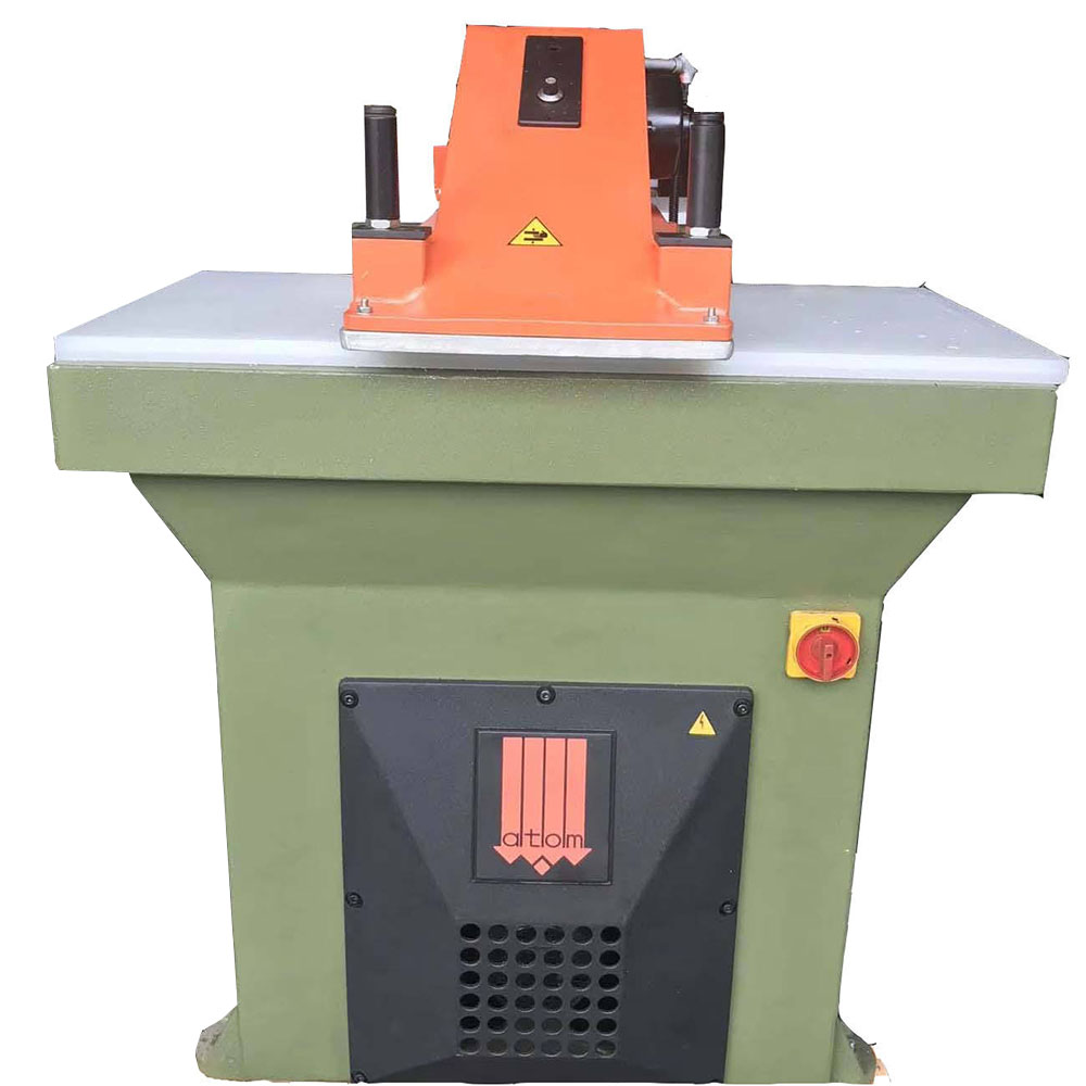 Refurbished second hand Atom SE25 hydraulic clicker press front view