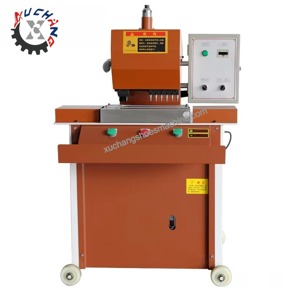 High-speed Hydraulic Press Holes Leather Belt Punching Tail Cutting Making Machine or Car Interior Bags Shoes High-speed