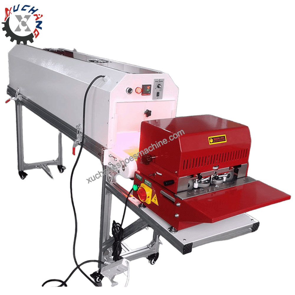 Automatic Leather Making Belt Edge Painting Inking Oven Drying with Dryer Conveyor Belt Drying Belt Making Painting Machine