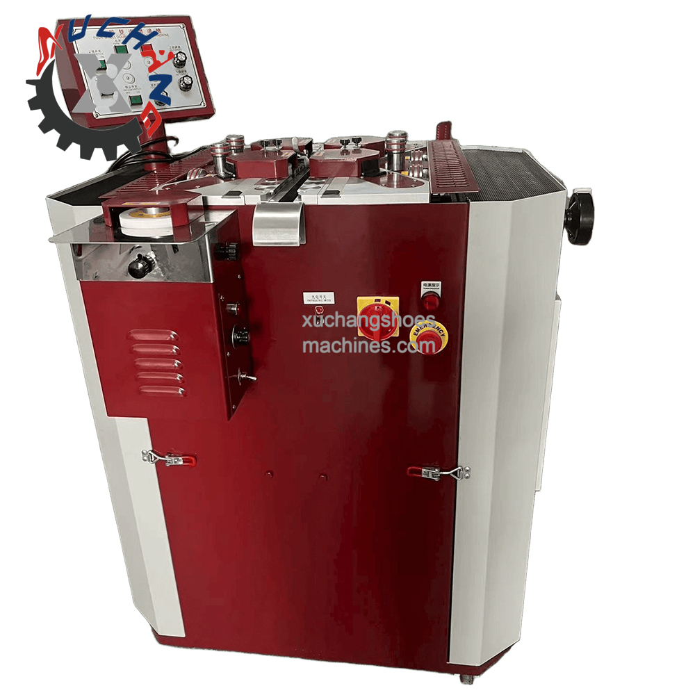 Four Wheel/4-Wheel Leather Belt Making Edge Buffing Polishing Grinding High-Precision Finisher for Shoemaking Shoes Machine