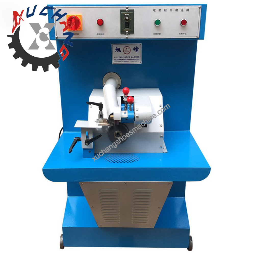 XC-8120 Self - Contained Suction Upper Edge Grinding Machine Leather Sander Peeler Leather Face Lifting Machine