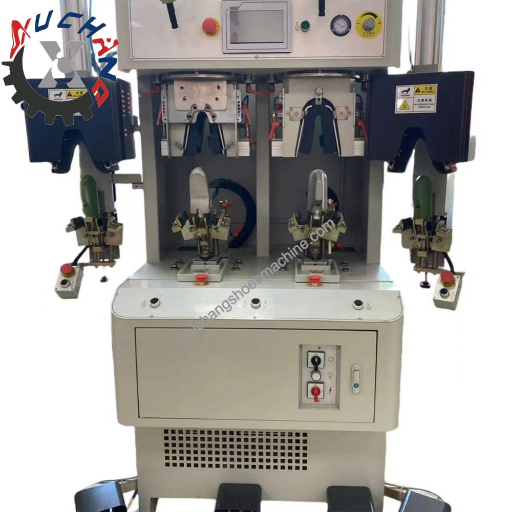 XC-8403 Shoe Heel Seating Back Counter Back Moulding Cold Heat Setting Back Double Cold and Double Hot Heel Shaping Machine